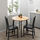 GAMLARED - 桌子, 圓桌, 淺仿古染色/黑色 | IKEA 線上購物 - PE672126_S1