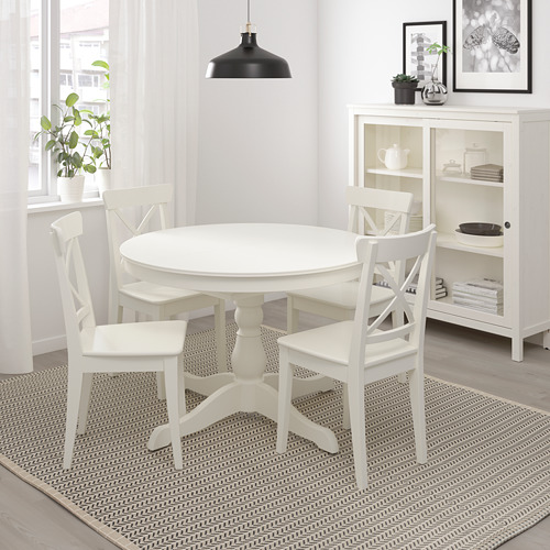 INGATORP - 延伸圓桌, 白色 | IKEA 線上購物 - PE716642_S4