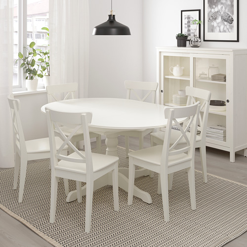INGATORP - 延伸圓桌, 白色 | IKEA 線上購物 - PE716643_S4