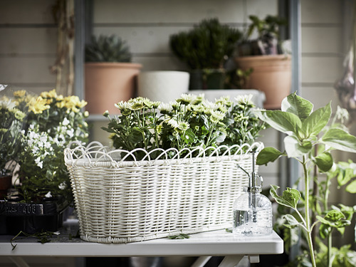 GALIAMELON - flower box with holder, in/outdoor white | IKEA Taiwan Online - PE811094_S4