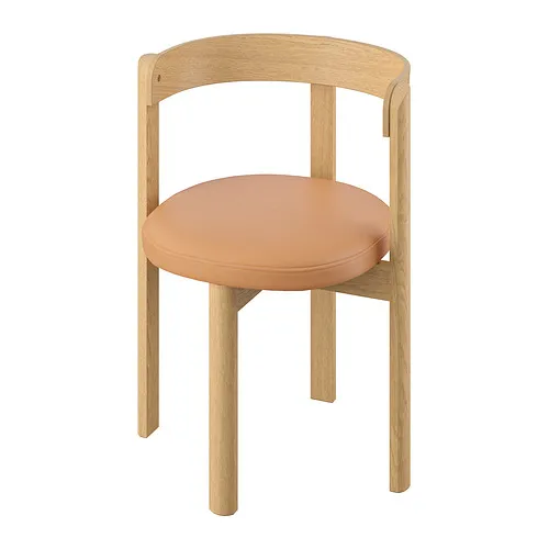 STOCKHOLM 2025 - 餐椅, 橡木/皮革 | IKEA 線上購物 - PE958724_S4