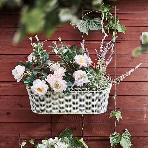 GALIAMELON - flower box with holder, in/outdoor white | IKEA Taiwan Online - PE811103_S4