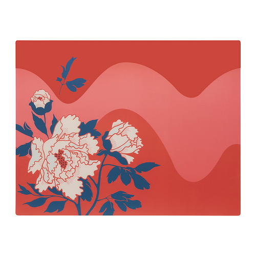 KUNGSTIGER - place mat, red Peony | IKEA Taiwan Online - PE854624_S4