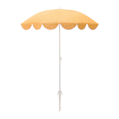 STRANDÖN - 陽傘, 黃色/白色 圓點, 140 公分 | IKEA 線上購物 - PE892867_S4