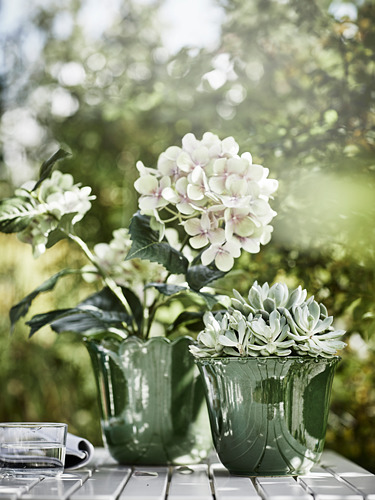 FEJKA - 人造盆栽, 室內/戶外用/繡球花 綠色 | IKEA 線上購物 - PE811126_S4