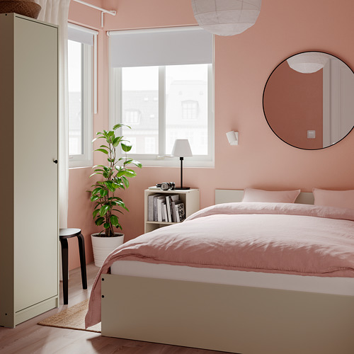 GURSKEN - 雙人床框附床頭板, 淺米色, 附Luröy床底板條 | IKEA 線上購物 - PE811138_S4