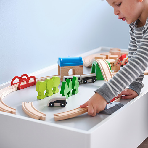 LILLABO 玩具火車附軌道 45件組