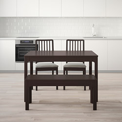 EKEDALEN/EKEDALEN - 餐桌椅組, 白色/Orrsta 淺灰色 | IKEA 線上購物 - PE741215_S3