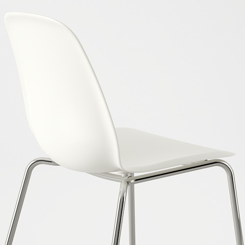 LEIFARNE - chair, white/Broringe chrome-plated | IKEA Taiwan Online - PE590563_S4