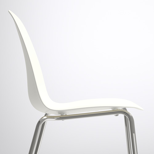 LEIFARNE - 餐椅, 白色/Broringe 鍍鉻 | IKEA 線上購物 - PE591018_S4