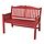 PÄRONHOLMEN - bench with backrest, outdoor, red | IKEA Taiwan Online - PE854776_S1