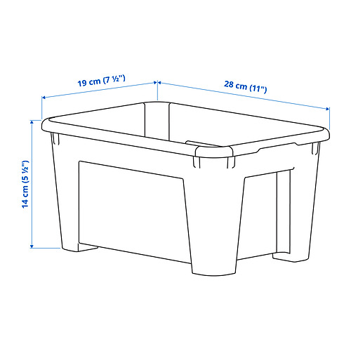 SAMLA - 收納盒, 透明 | IKEA 線上購物 - PE854788_S4