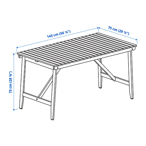 ASKHOLMEN table, outdoor