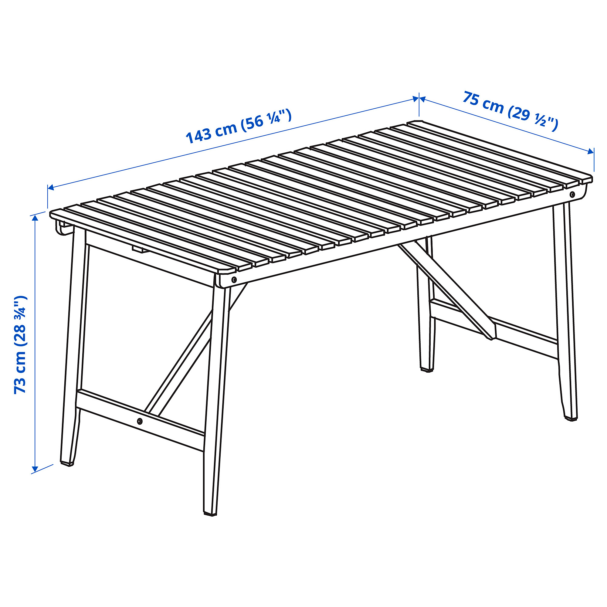 ASKHOLMEN table, outdoor