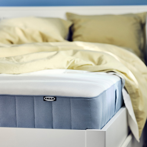 VESTERÖY - pocket sprung mattress, firm/light blue | IKEA Taiwan Online - PE854865_S4