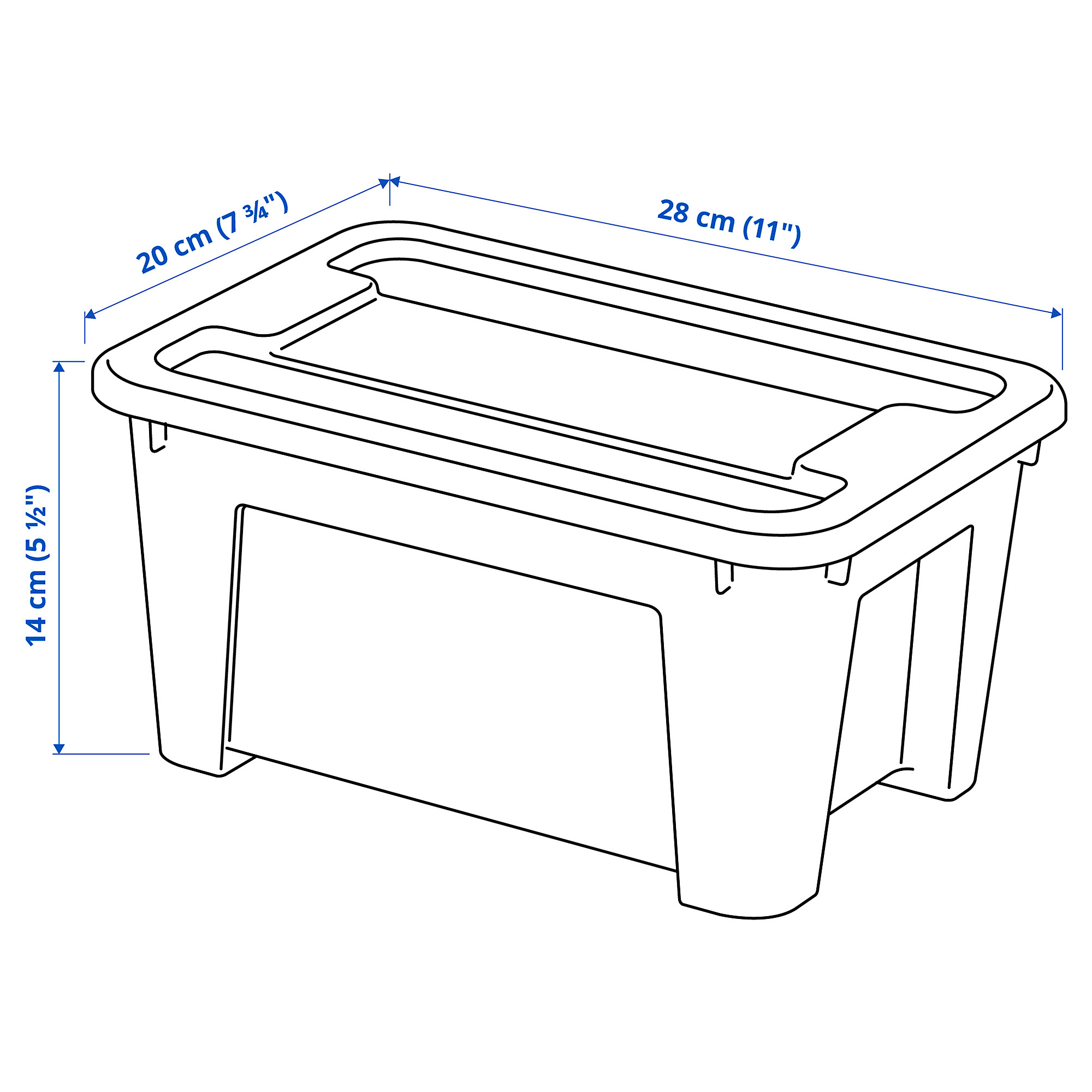 SAMLA box with lid