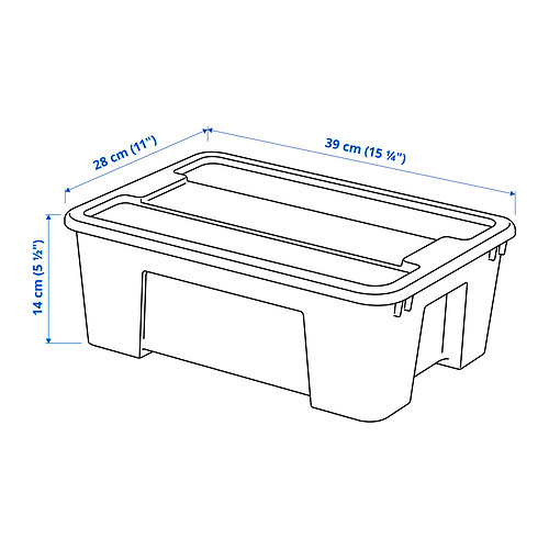 SAMLA box with lid