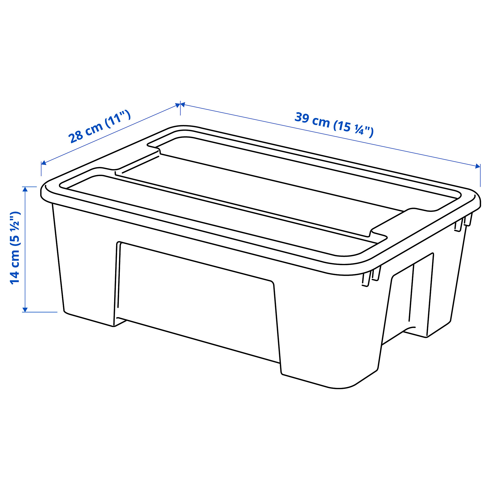 SAMLA box with lid