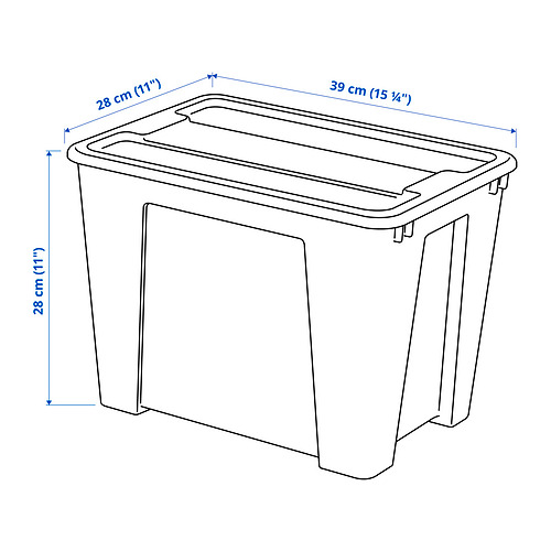 SAMLA box with lid