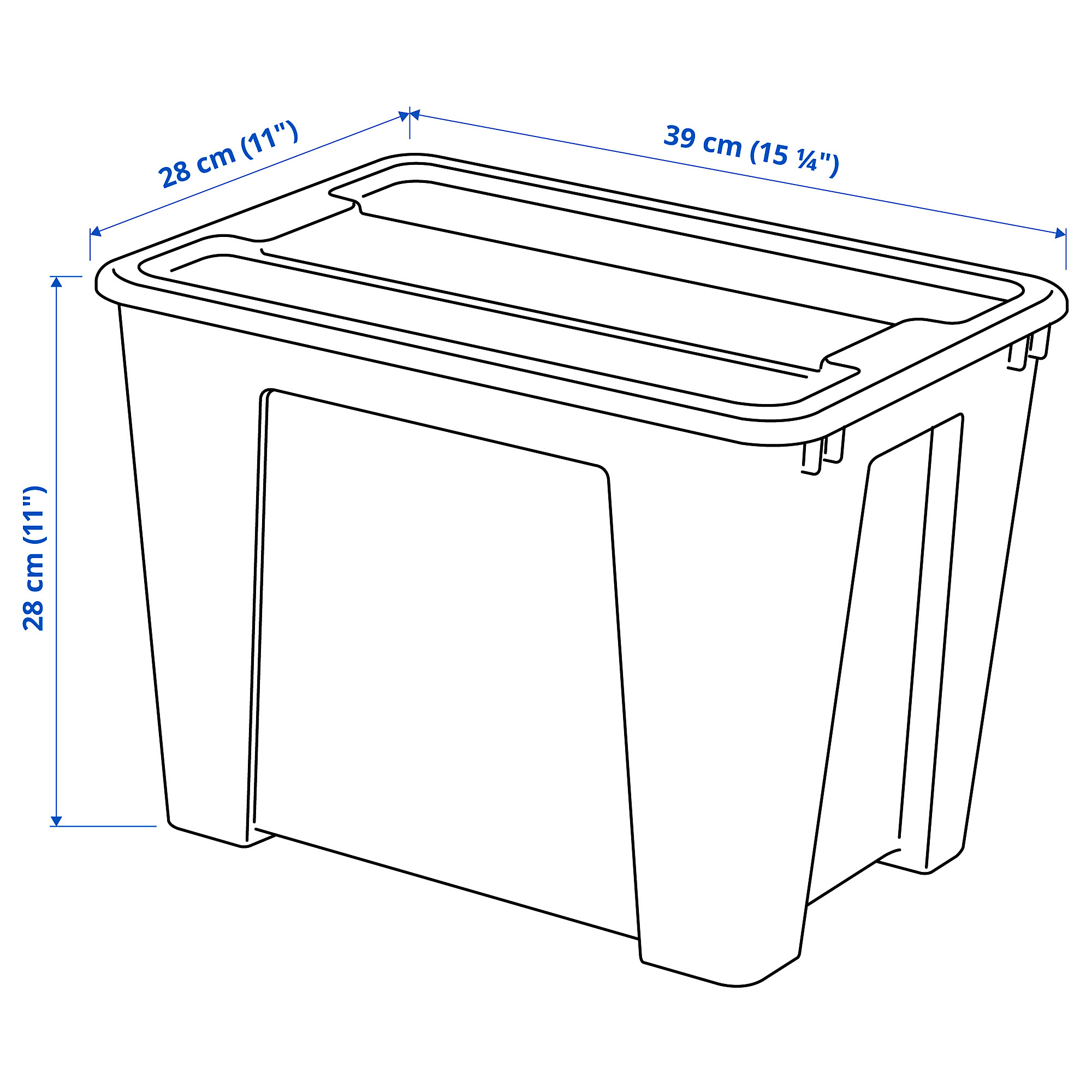 SAMLA box with lid