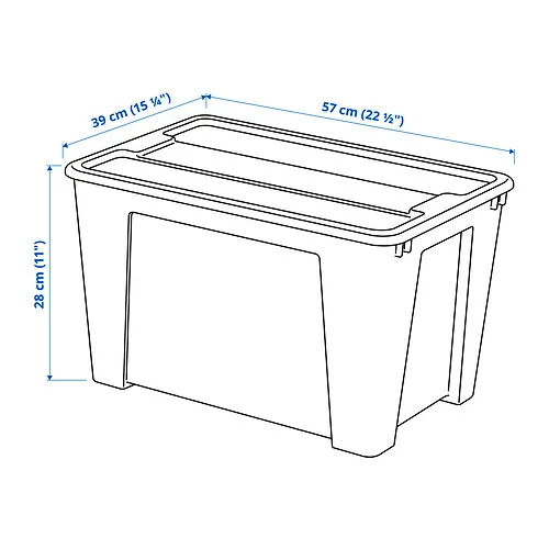 SAMLA box with lid