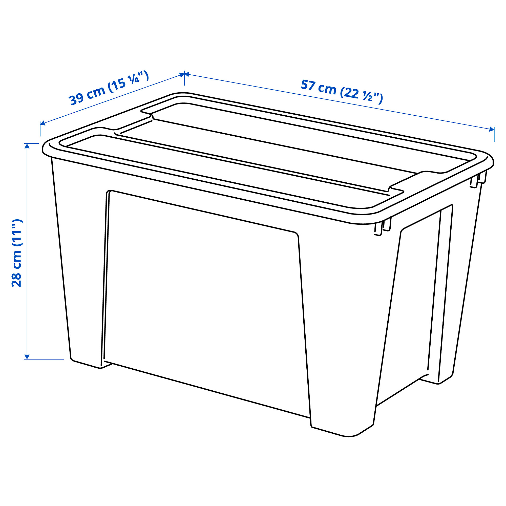 SAMLA box with lid