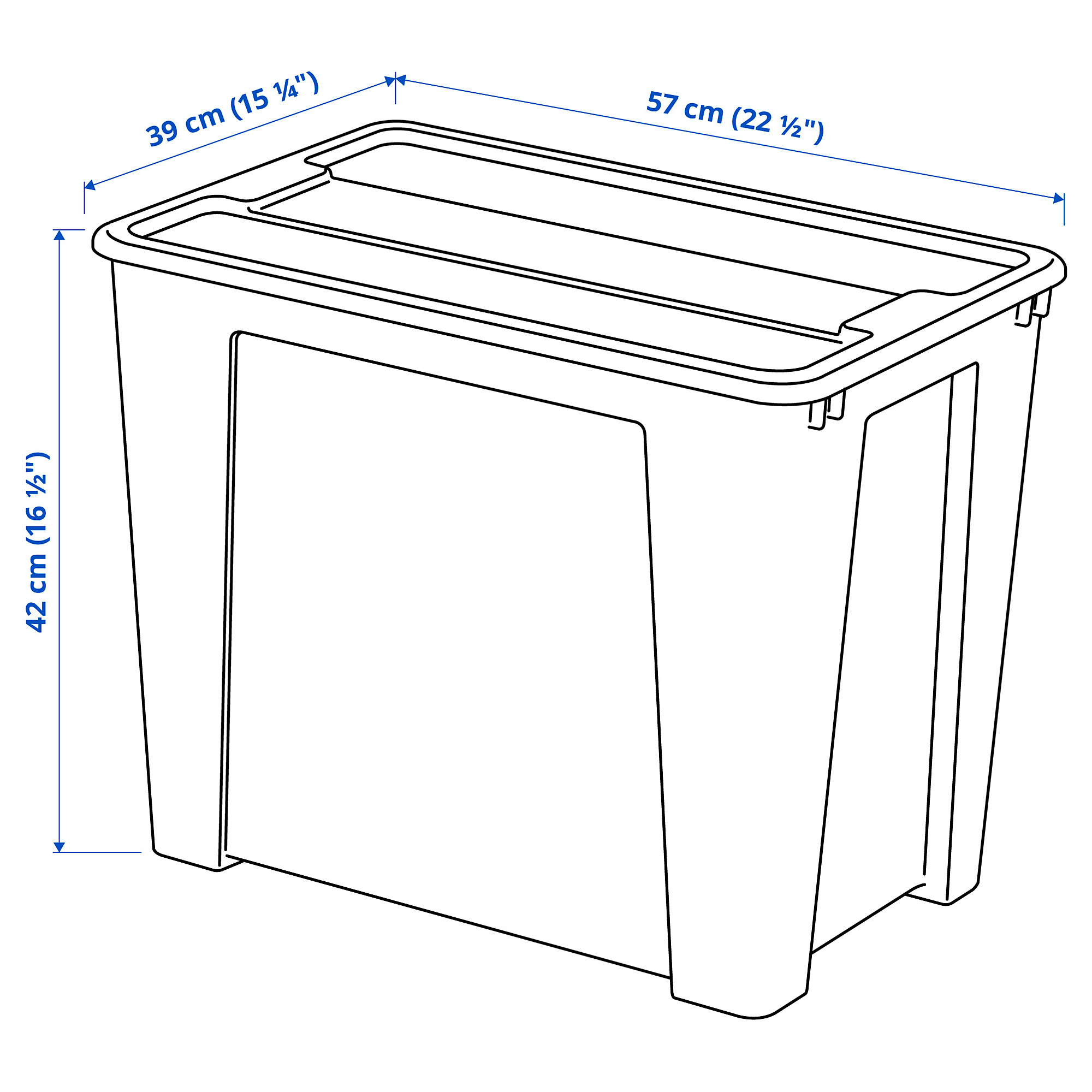 SAMLA box with lid