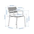 LÄCKÖ chair with armrests, outdoor