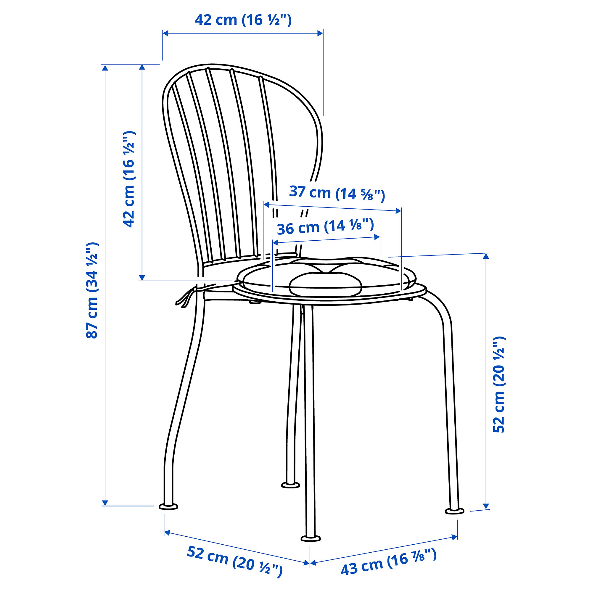 LÄCKÖ table+2 chairs, outdoor