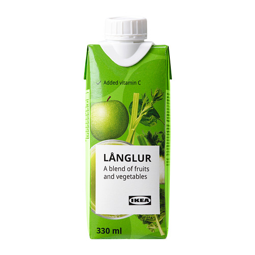 LÅNGLUR - fruit- and vegetable smoothie, green/added vitamin C, 330 ml | IKEA Taiwan Online - PE929444_S4