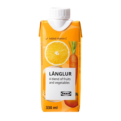 LÅNGLUR - fruit- and vegetable smoothie, orange/added vitamin C, 330 ml | IKEA Taiwan Online - PE929443_S4