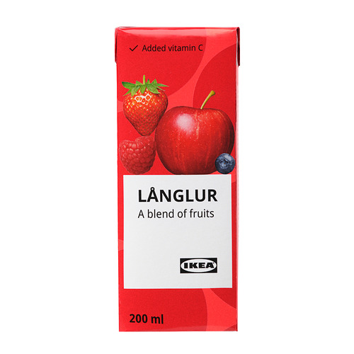 LÅNGLUR - fruit smoothie, red/added vitamin C, 200 ml | IKEA Taiwan Online - PE929442_S4