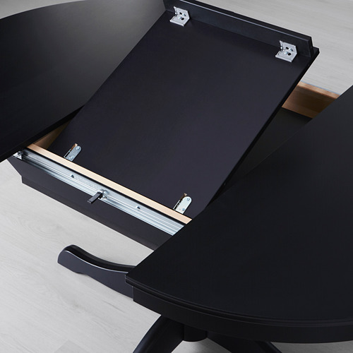 INGATORP/INGOLF - table and 6 chairs, black/brown-black | IKEA Taiwan Online - PE594443_S4