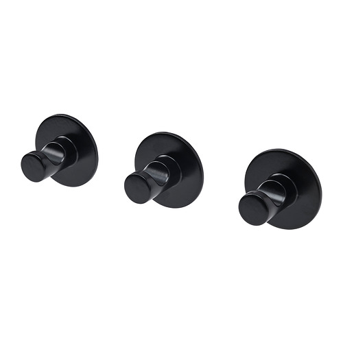 SKOGHALL - hook, self-adhesive, black | IKEA Taiwan Online - PE929453_S4