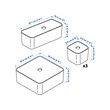 VISSLAÅN box with lid, set of 5