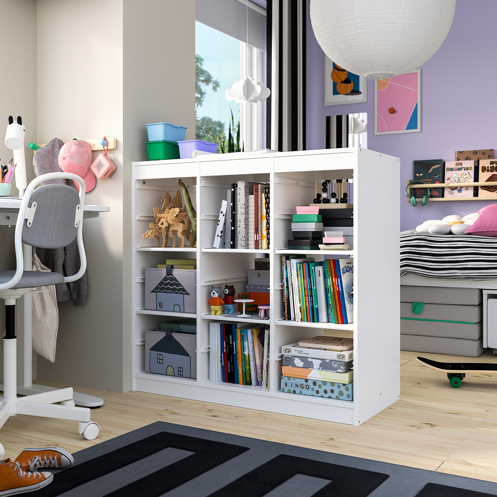 TROFAST 收納組合附層板