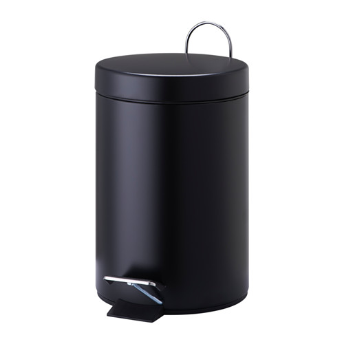 VORGOD - 腳踏式垃圾桶, 黑色 | IKEA 線上購物 - PE551278_S4