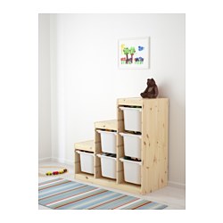 TROFAST - storage combination, light white stained pine/turquoise | IKEA Taiwan Online - PE770442_S3