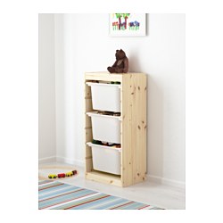 TROFAST - storage combination with boxes, light white stained pine/white | IKEA Taiwan Online - PE547494_S3