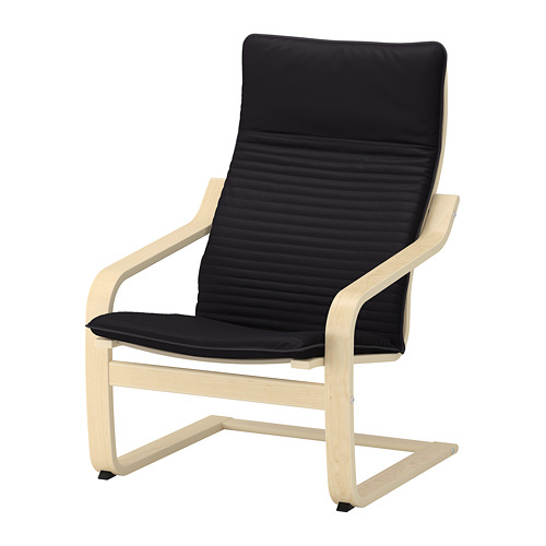 POÄNG - 扶手椅椅墊, Knisa 黑色 | IKEA 線上購物 - PE666929_S4