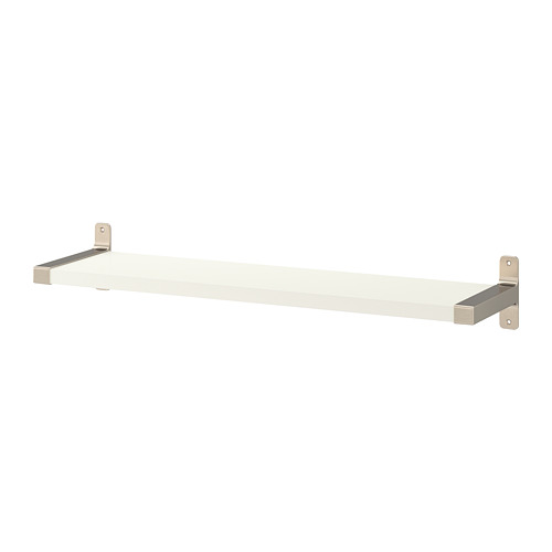 BERGSHULT/GRANHULT - wall shelf, white/nickel-plated, 80x20 cm | IKEA Taiwan Online - PE716270_S4