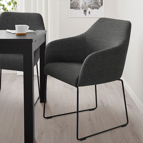 TOSSBERG - chair, metal black/grey | IKEA Taiwan Online - PE712123_S4