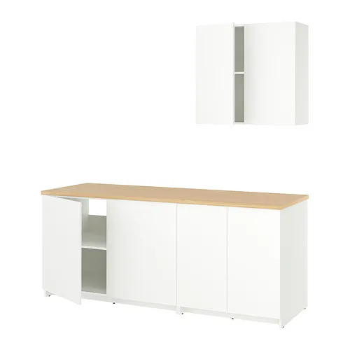 KNOXHULT - 廚房，白色，204x61x220 公分 | IKEA 線上購物 - E1030230_S4