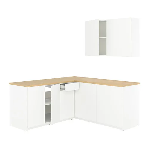 KNOXHULT - 轉角廚房，白色，182x183x220 公分 | IKEA 線上購物 - E1030236_S4