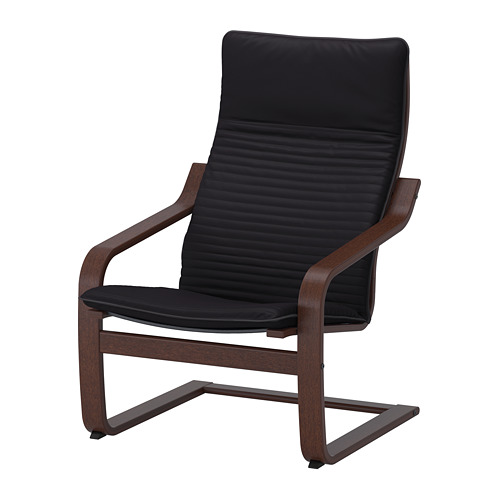 POÄNG - 扶手椅, 棕色/Knisa 黑色 | IKEA 線上購物 - PE666953_S4