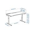 UTMANING gaming desk sit/stand