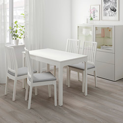 EKEDALEN/EKEDALEN - table and 2 chairs, dark brown/Orrsta light grey | IKEA Taiwan Online - PE741210_S3