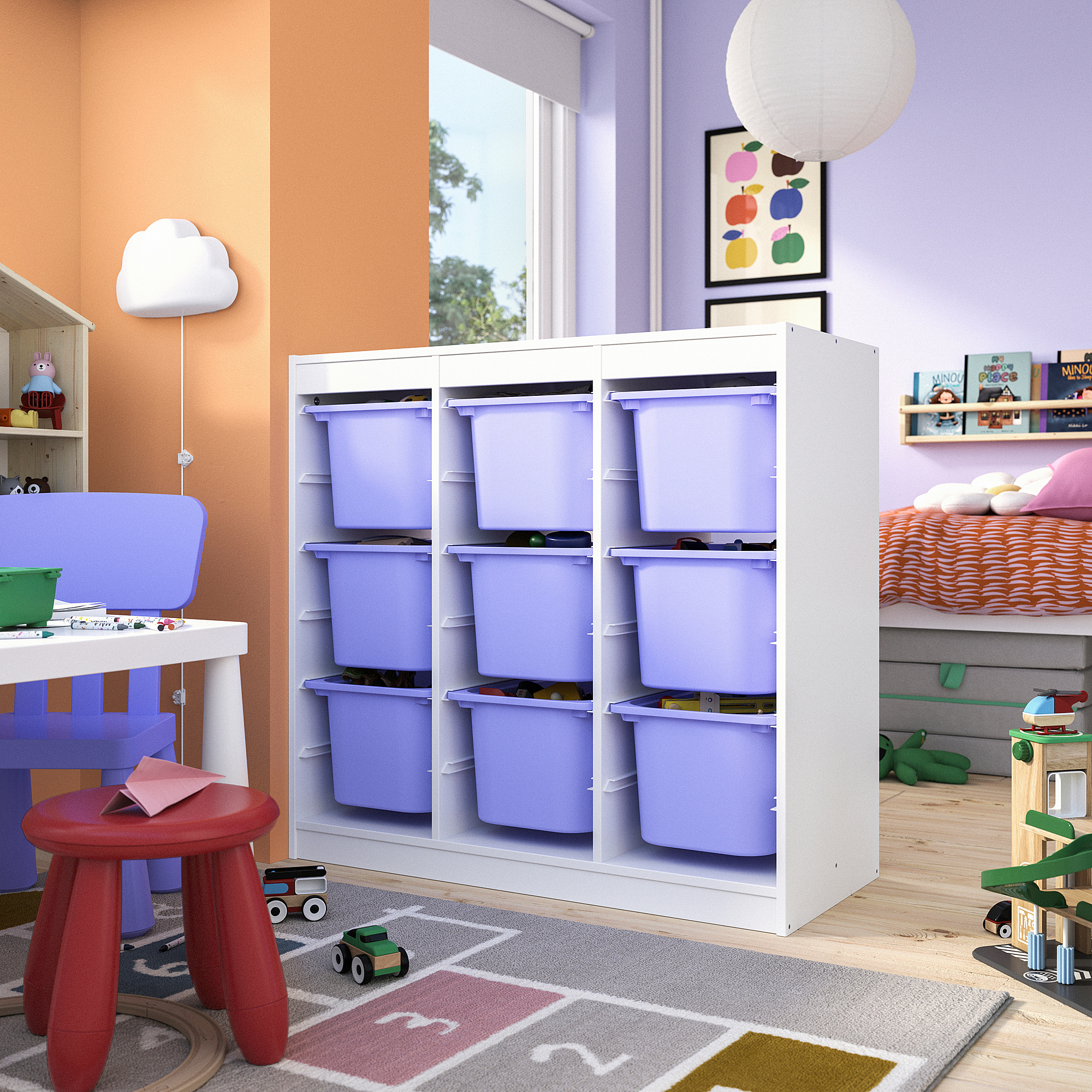 TROFAST storage combination with boxes