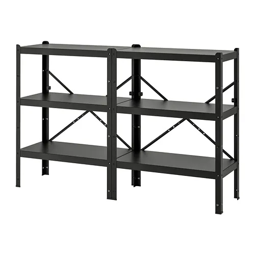 BROR - shelving unit, black, 170x40x110 cm | IKEA Taiwan Online - PE755781_S4