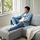 ANGERSBY - 三人座沙發, 含躺椅/Knisa 淺灰色 | IKEA 線上購物 - PE811432_S1